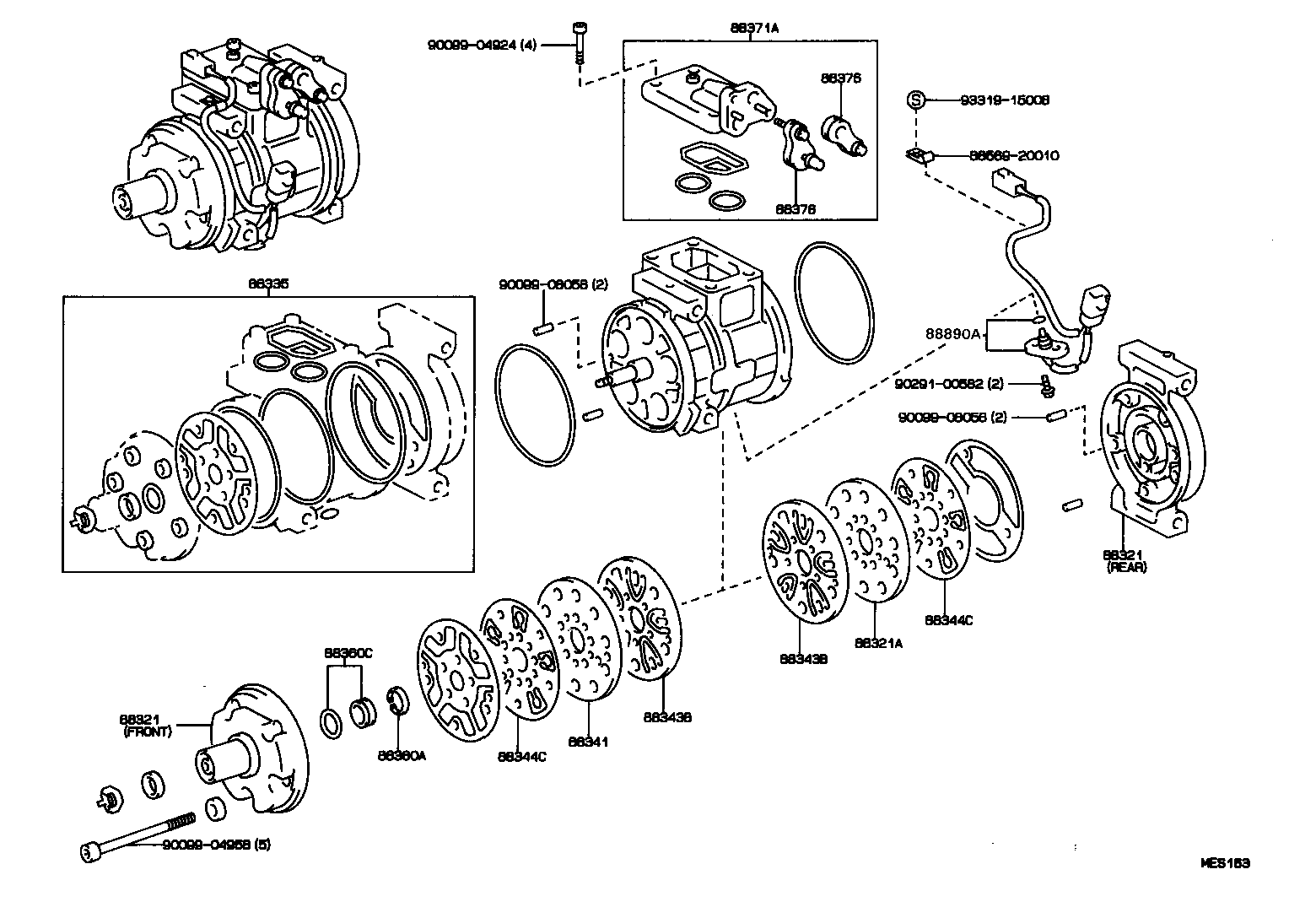 88412-2B090 ROTOR SUB-ASSY, MAGNET CLUTCH product image