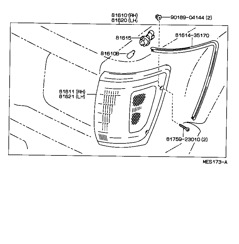 81610-35150 LAMP ASSY, PARKING & CLEARANCE, RH product image