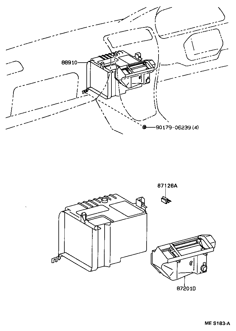 87107-12470 UNIT SUB-ASSY, HEATER RADIATOR product image