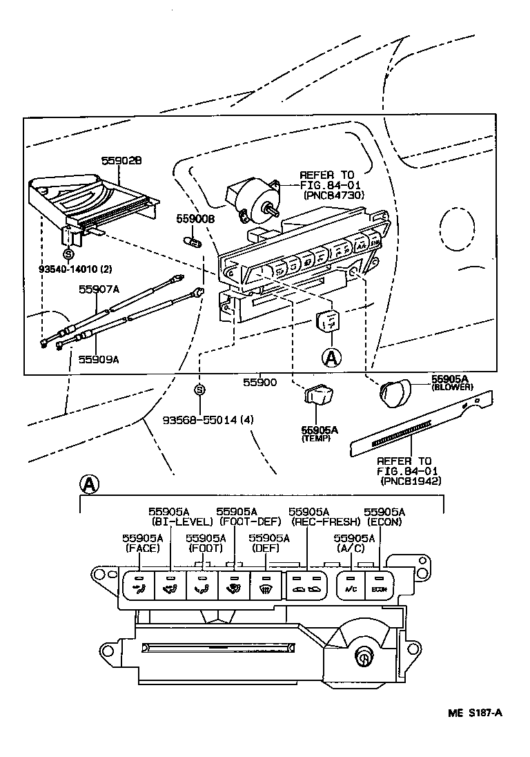 55844-12450 DUCT, HEATER TO REGISTER, NO.2 product image