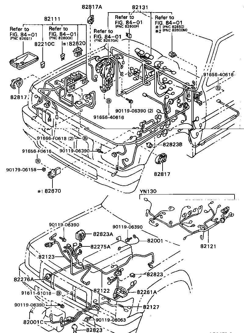 82122-35101 WIRE, ENGINE, NO.2 product image