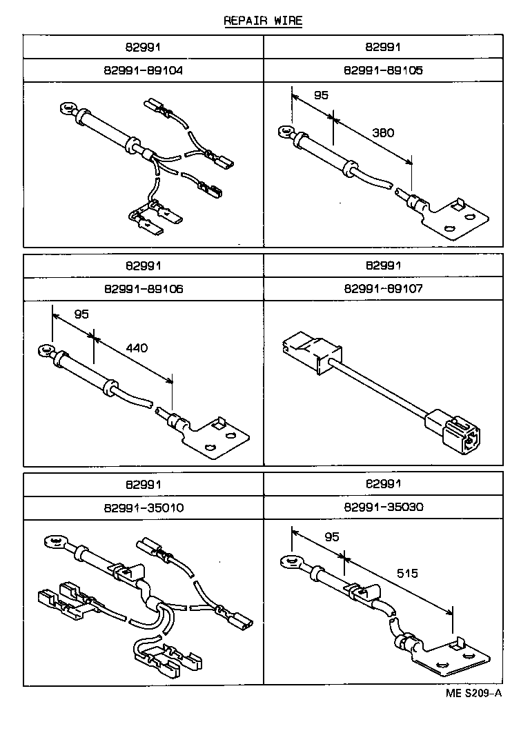 82122-35101 WIRE, ENGINE, NO.2 product image