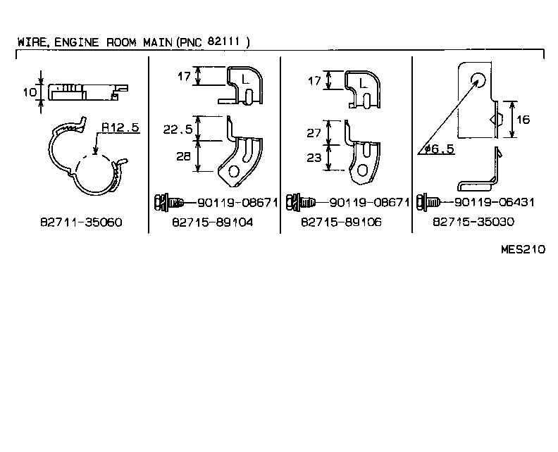 82817-89123 PROTECTOR, WIRING HARNESS, NO.1 product image