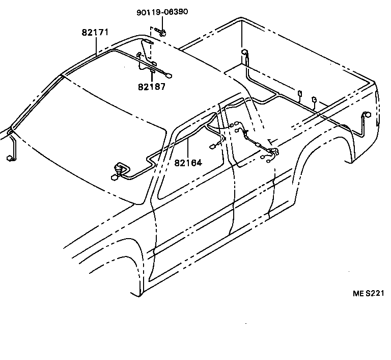 82122-35250 WIRE, ENGINE, NO.2 product image