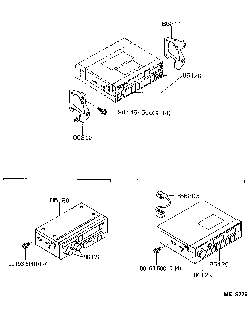 86120-02100 RECEIVER ASSY, RADIO product image