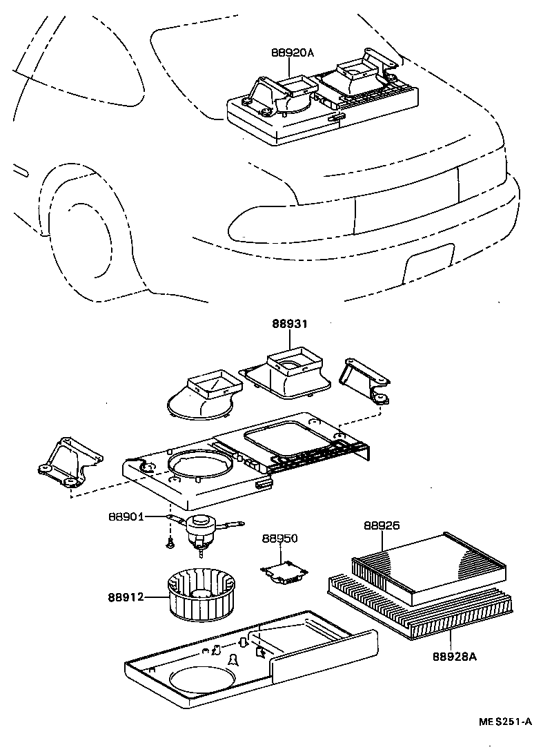 88566-12150 DUCT, AIR, NO.1 product image