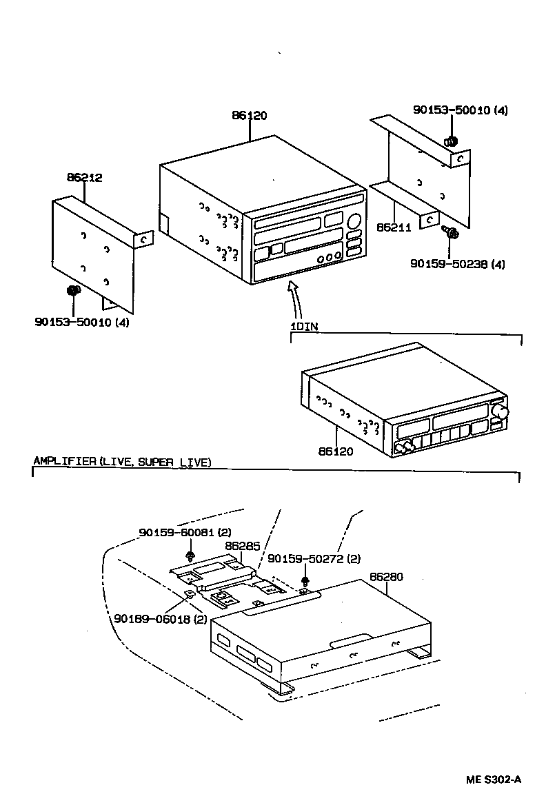 86203-12280 WIRE, STEREO COMPONENT, NO.1 product image