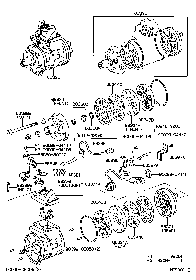 88329-50010 BOLT, COMPRESSOR, NO.1 product image
