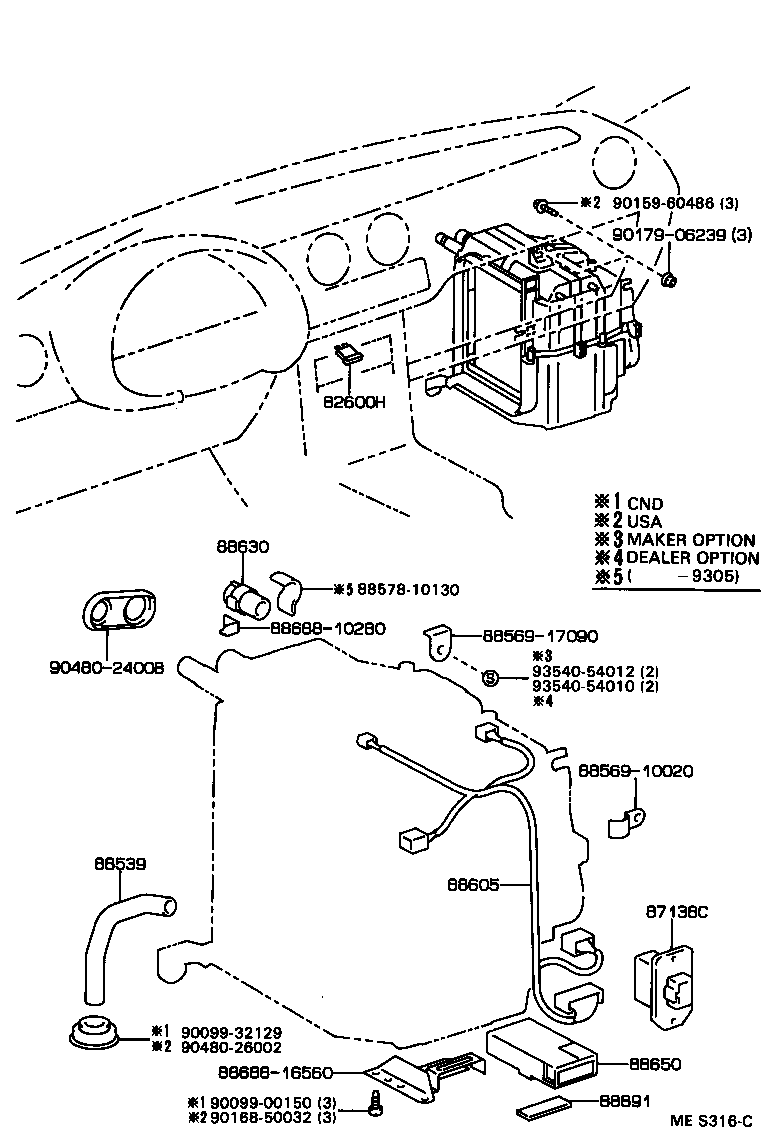 Toyota 88510-16340 UNIT ASSY, COOLER