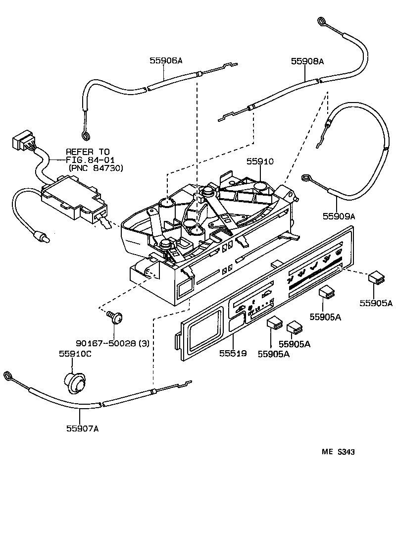 55844-04050 DUCT, HEATER TO REGISTER, NO.2 product image