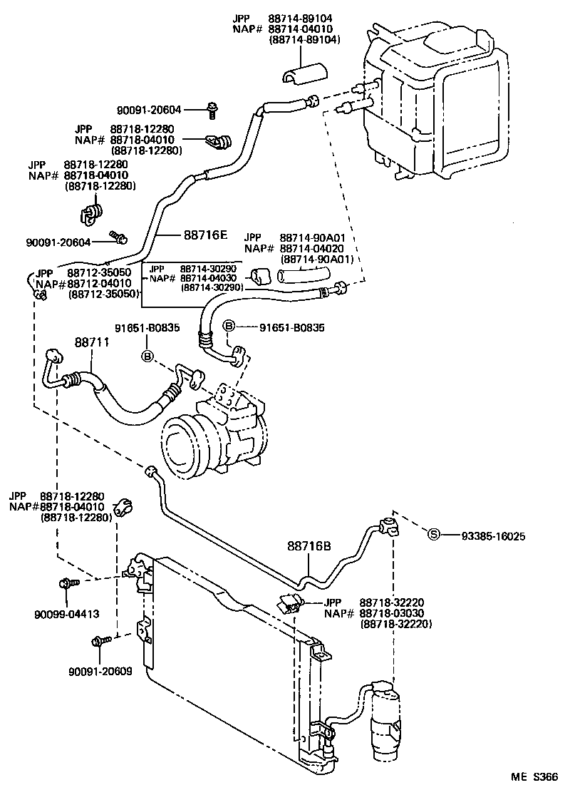 88578-04020 PACKING C (FOR COOLER) product image