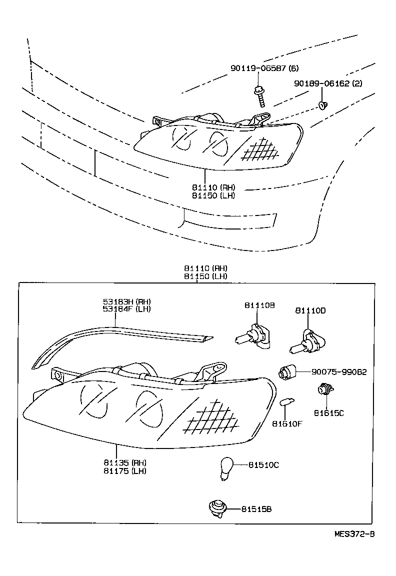 90075-99071 SOCKET, FRONT TURN SIGNAL LAMP product image