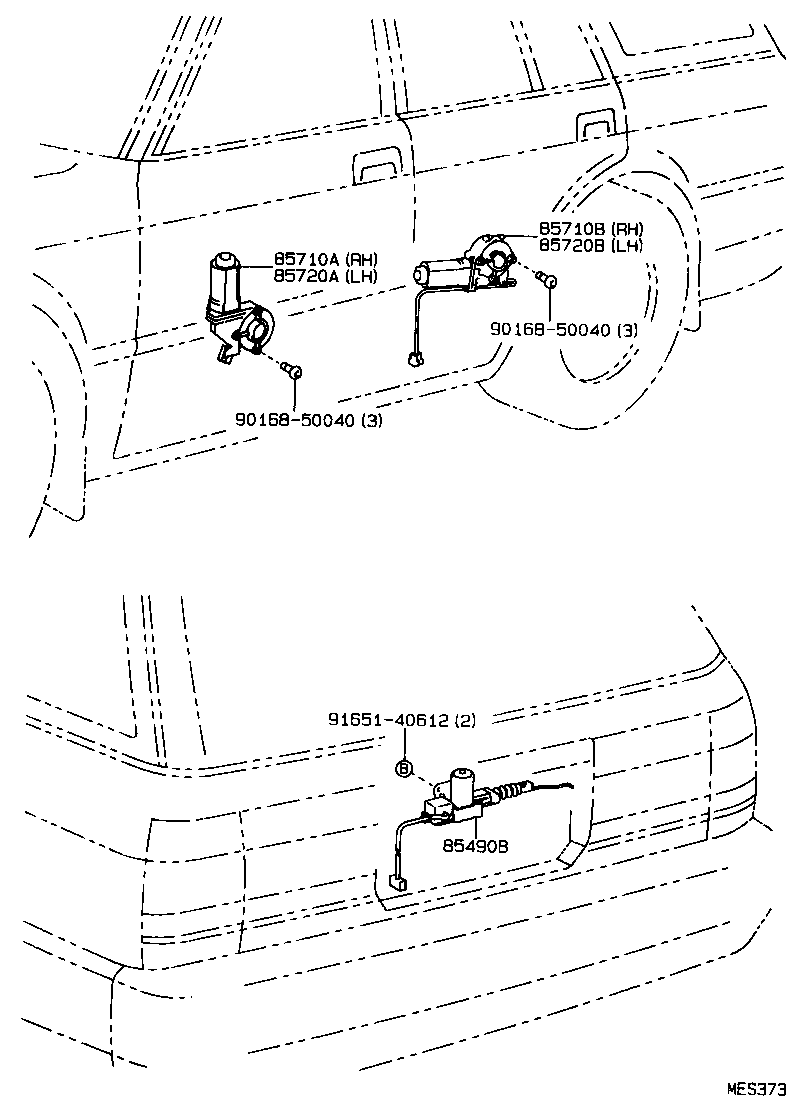 85450-31030 MOTOR ASSY, BACK DOOR CONTROL product image