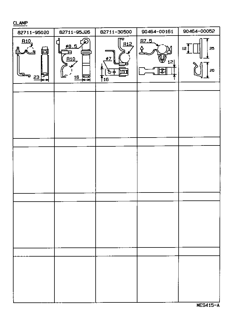 82060-95020 WIRE ASSY, ENGINE, NO.2 product image