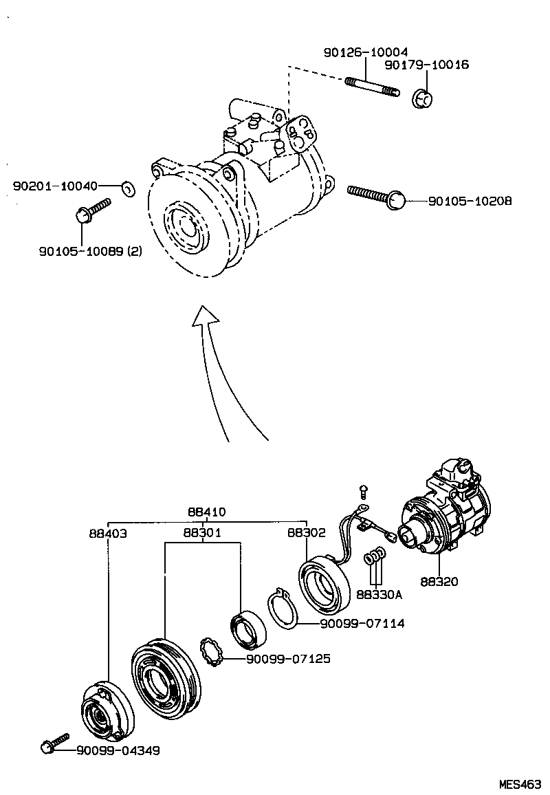 88403-3A040 HUB SUB-ASSY, MAGNET CLUTCH product image