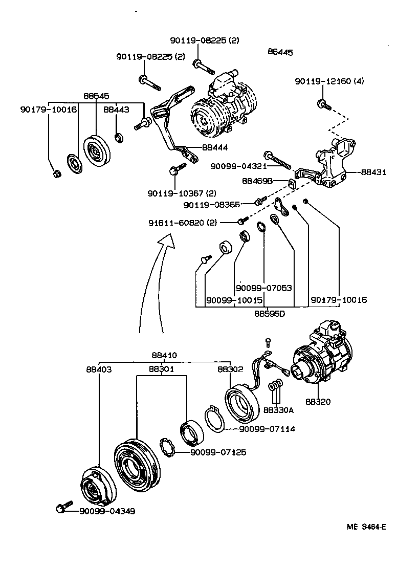88412-30470 ROTOR SUB-ASSY, MAGNET CLUTCH product image
