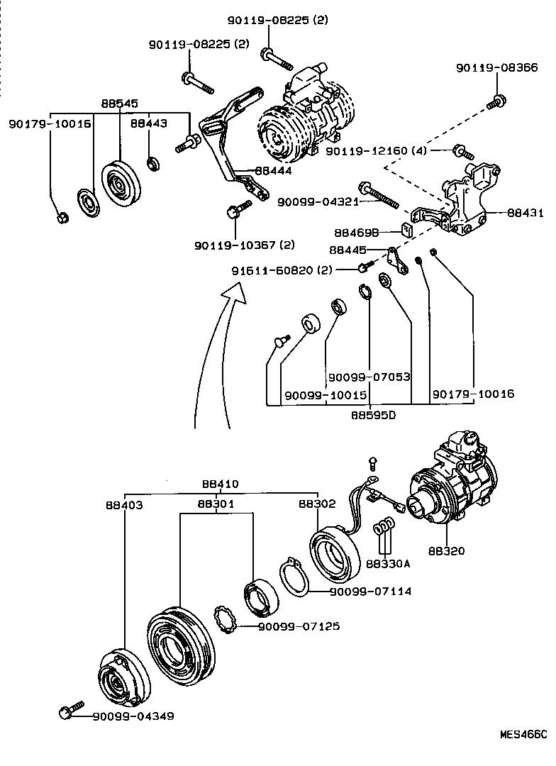 88320-30640 COMPRESSOR ASSY, COOLER product image