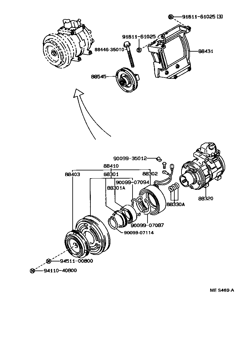 88320-30640 COMPRESSOR ASSY, COOLER product image