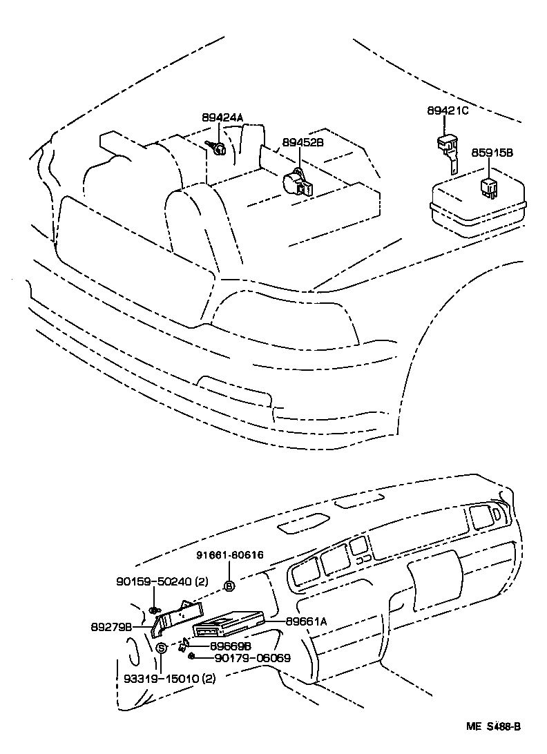 89661-30731 COMPUTER, ENGINE CONTROL product image