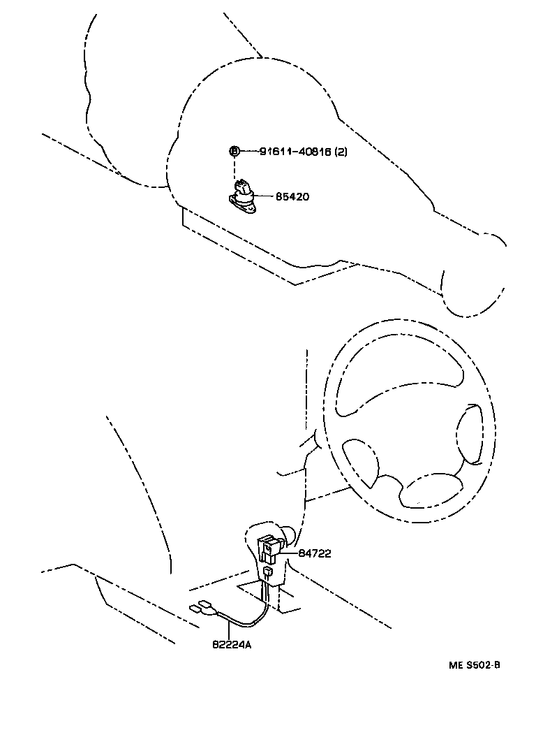 84720-31010 SWITCH ASSY, PATTERN SELECT product image