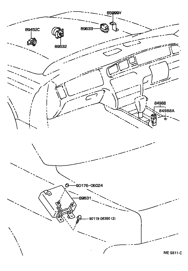 89639-30010 WIRE, BRAKE CONTROL product image