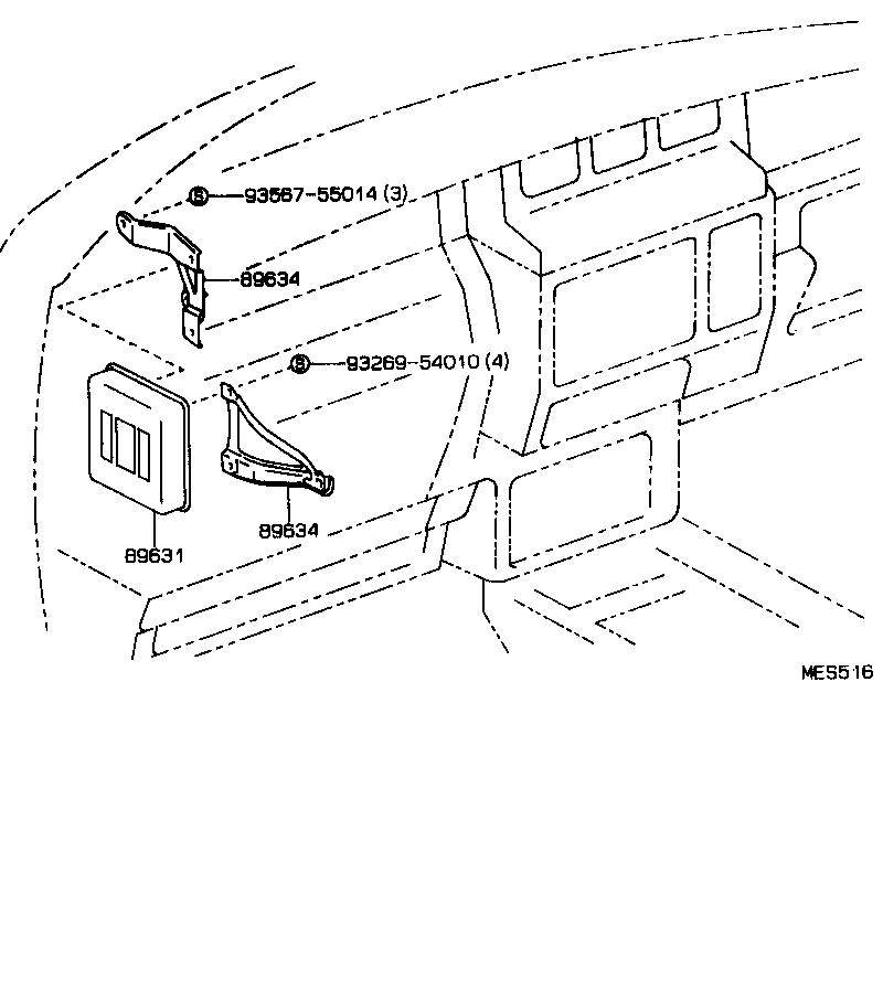 89634-30070 BRACKET, TRACTION CONTROL COMPUTER product image