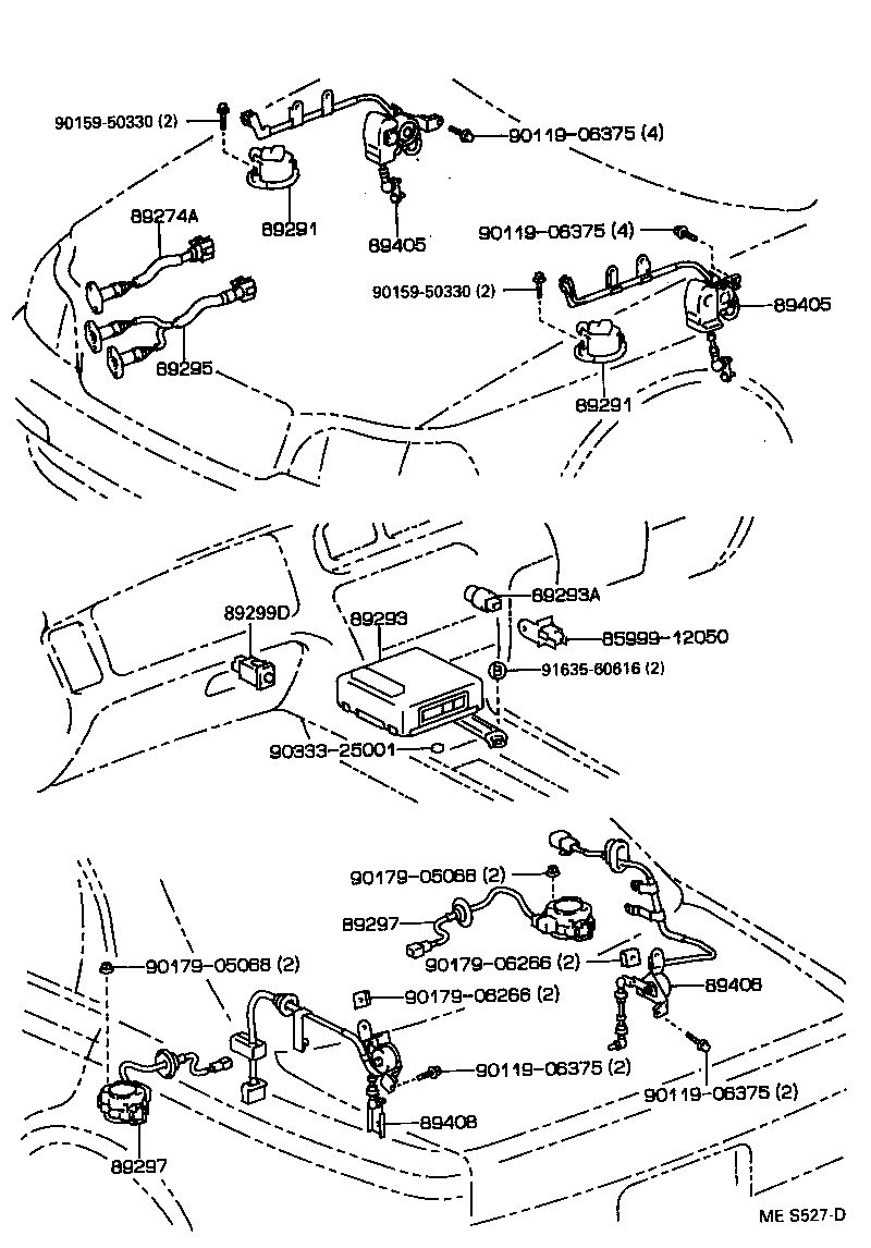 89293-30050 COMPUTER, SUSPENSION CONTROL product image
