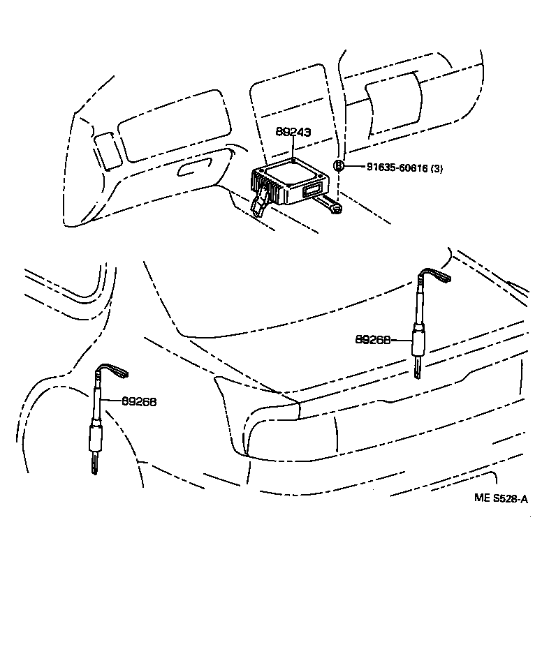 89293-30120 COMPUTER, SUSPENSION CONTROL product image