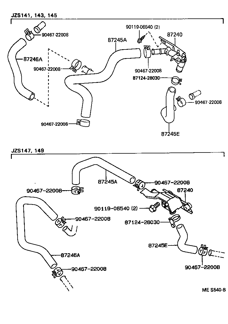 87240-30560 VALVE ASSY, HEATER WATER product image