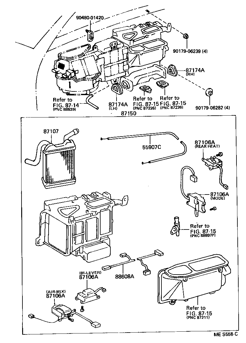 87286-30080 CABLE SUB-ASSY, WATER VALVE CONTROL product image