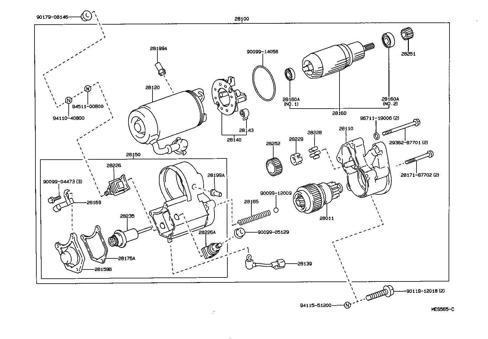 28100-46180 STARTER ASSY product image