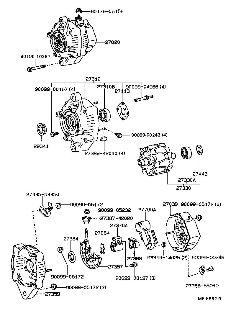 27060-46210 ALTERNATOR ASSY product image