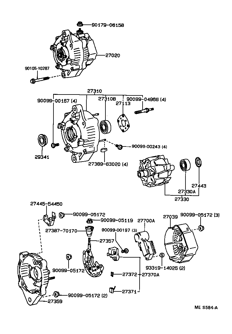 27037-46150 WIRE, ALTERNATOR LEAD product image