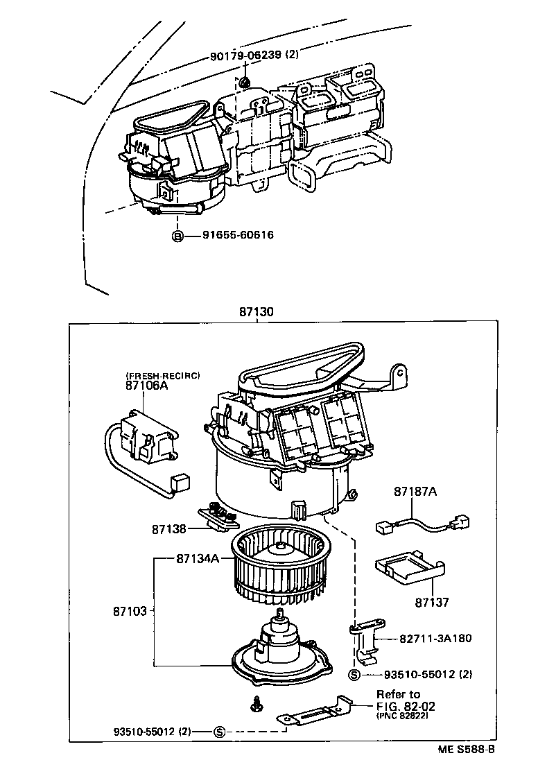 87150-30680 RADIATOR ASSY, HEATER product image