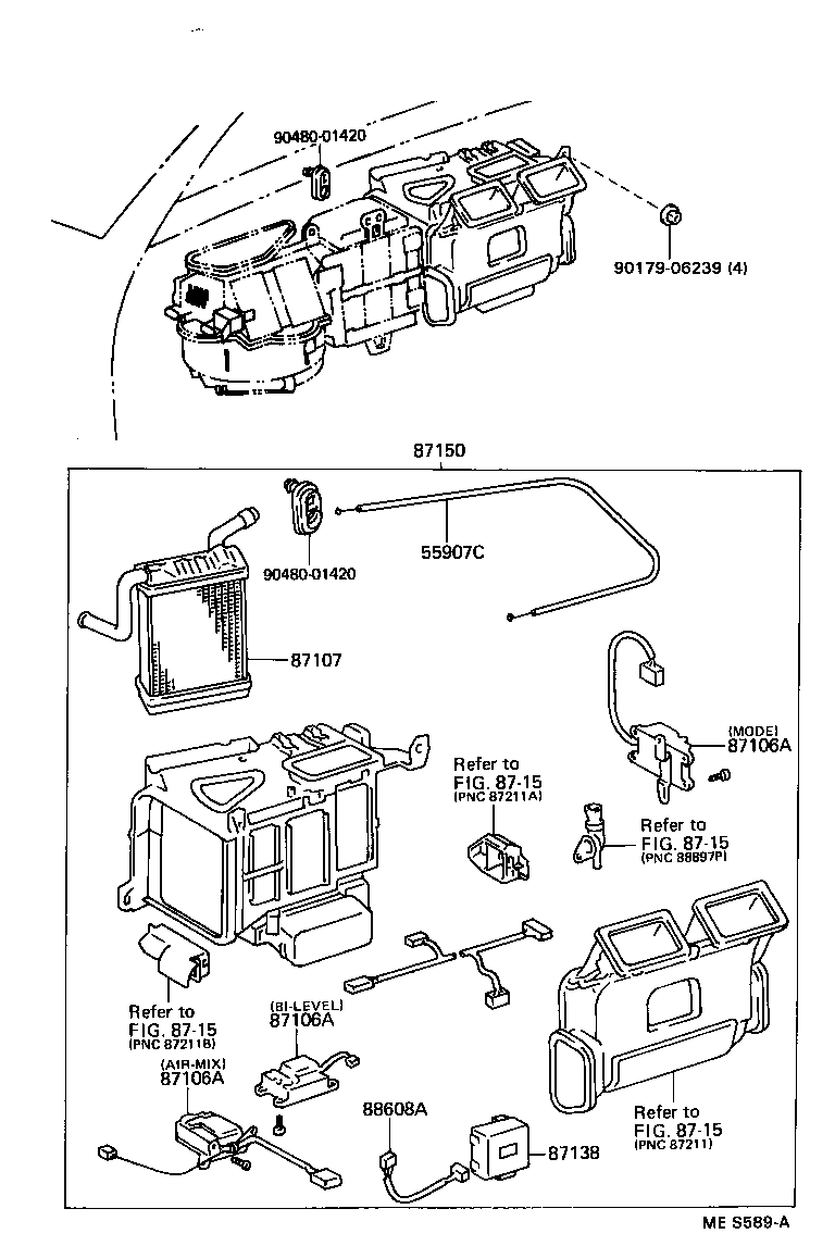 87150-30680 RADIATOR ASSY, HEATER product image