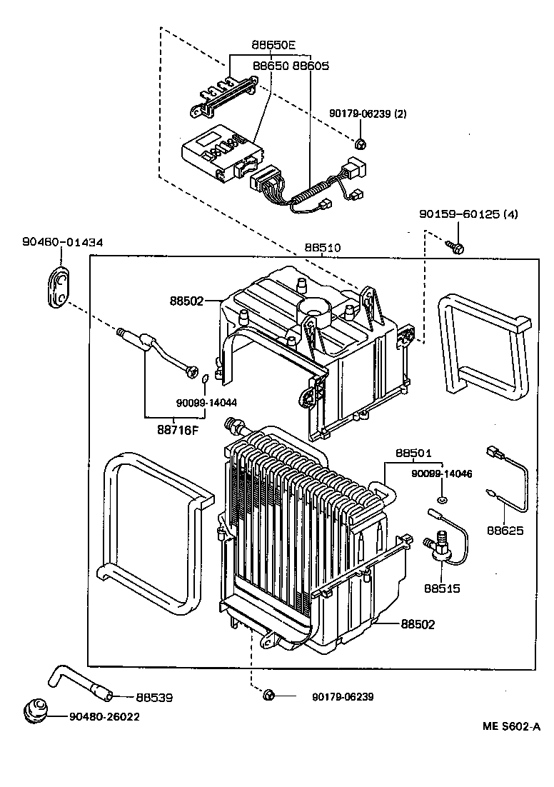 88502-12100 CASE SUB-ASSY, COOLING UNIT product image