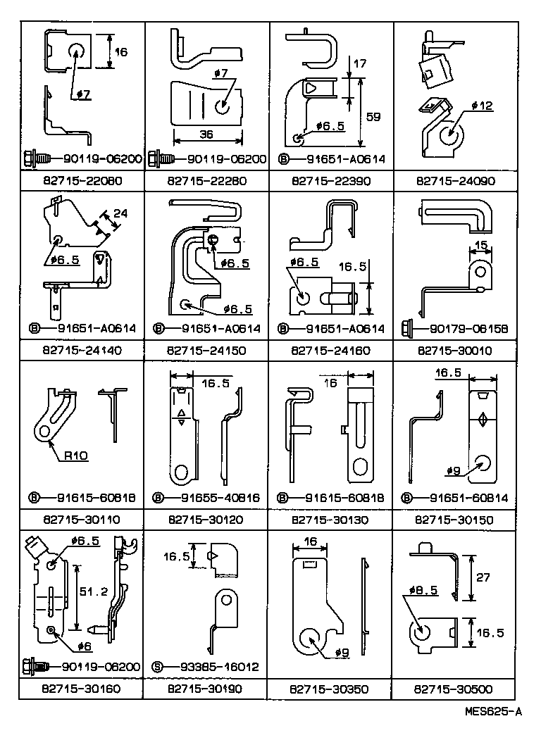 82151-30790 WIRE, FRONT DOOR, RH product image