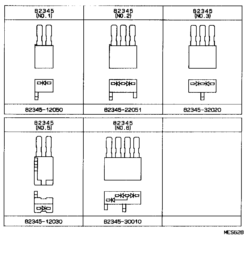 82122-30341 WIRE, ENGINE, NO.2 product image