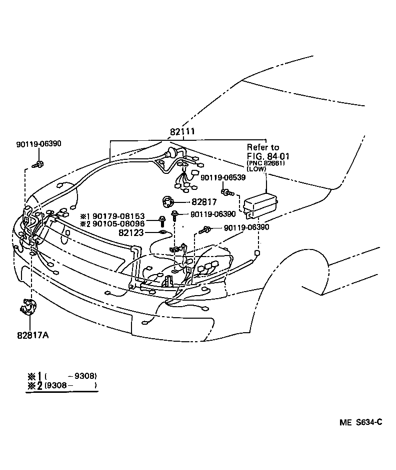 82151-33240 WIRE, FRONT DOOR, RH product image