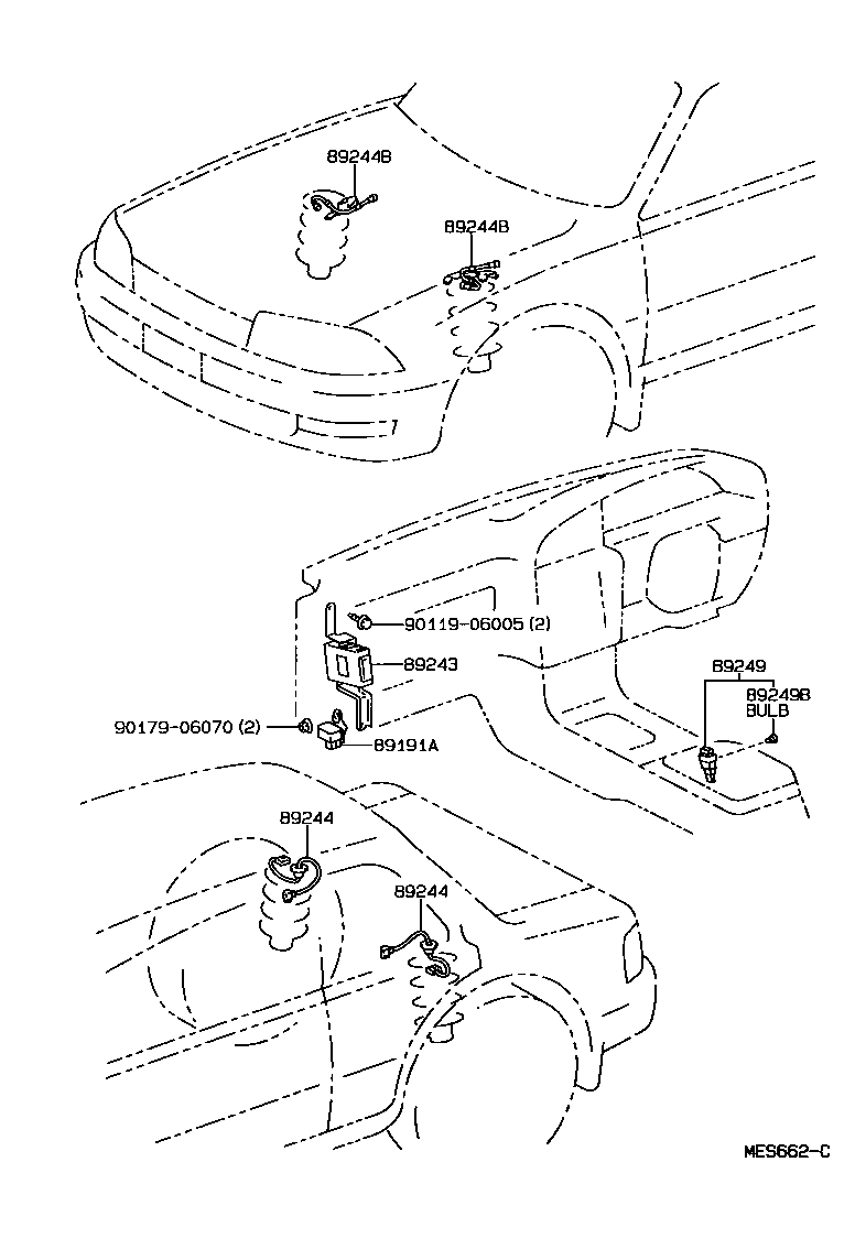 89191-33010 SENSOR, ACCELERATION product image