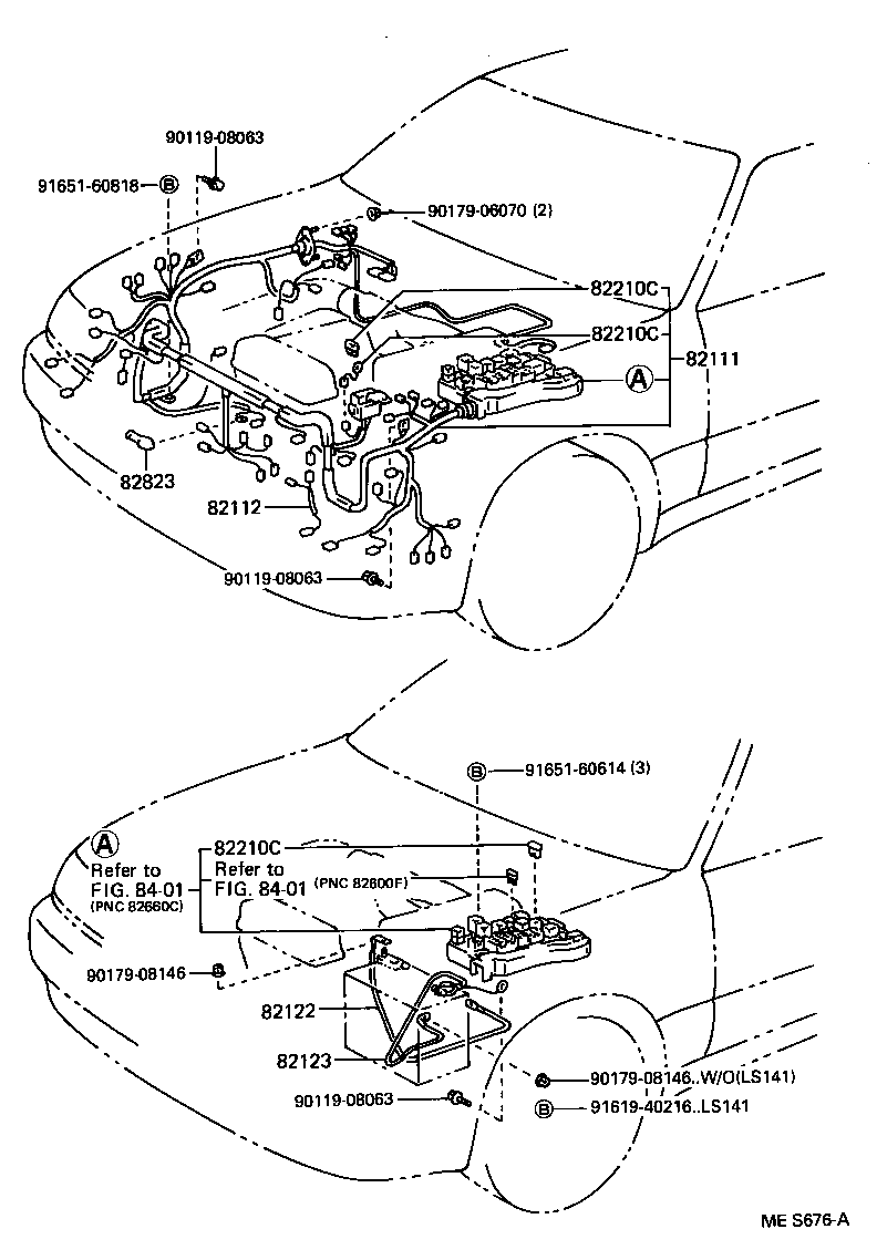 82124-30101 WIRE, ENGINE, NO.4 product image
