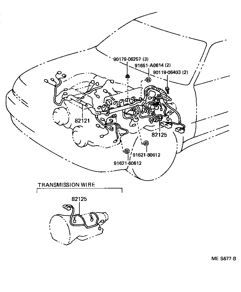 82124-30101 WIRE, ENGINE, NO.4 product image