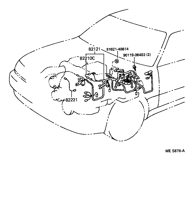 82124-30101 WIRE, ENGINE, NO.4 product image