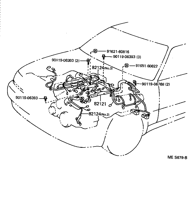 82124-30101 WIRE, ENGINE, NO.4 product image