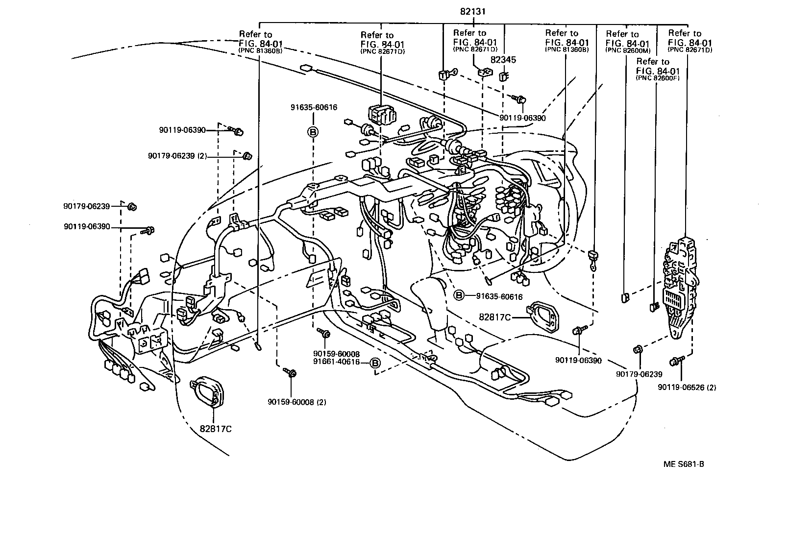 82124-30101 WIRE, ENGINE, NO.4 product image