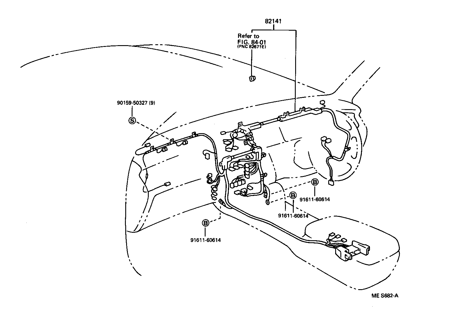 82124-30101 WIRE, ENGINE, NO.4 product image