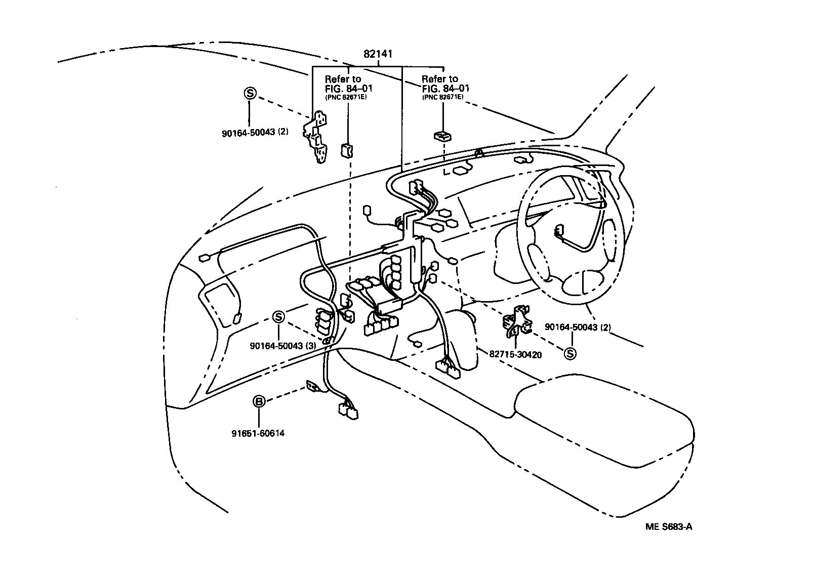 82124-30101 WIRE, ENGINE, NO.4 product image