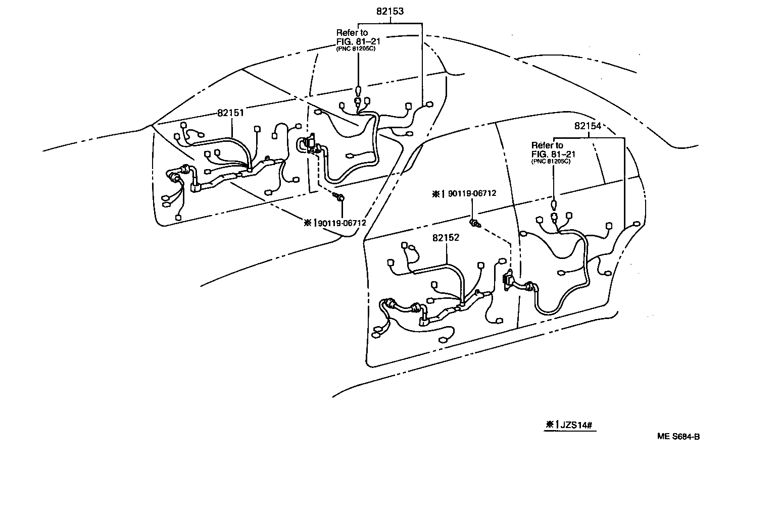 82124-30101 WIRE, ENGINE, NO.4 product image