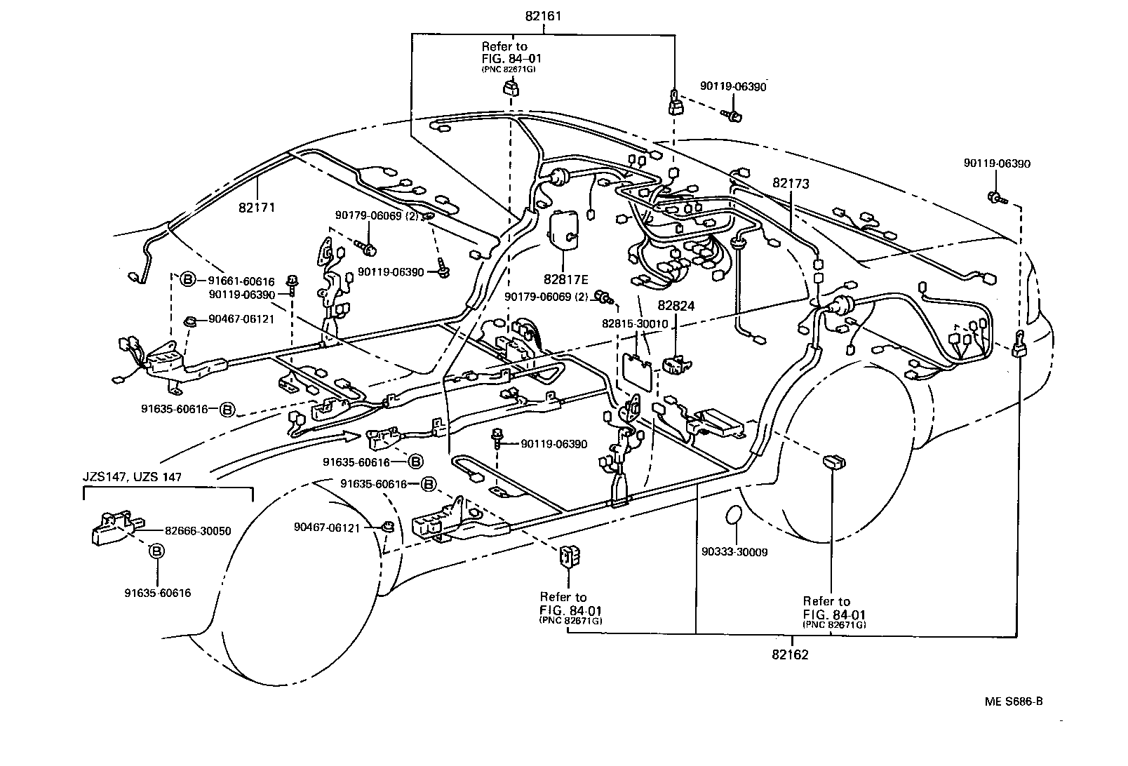 82124-30101 WIRE, ENGINE, NO.4 product image