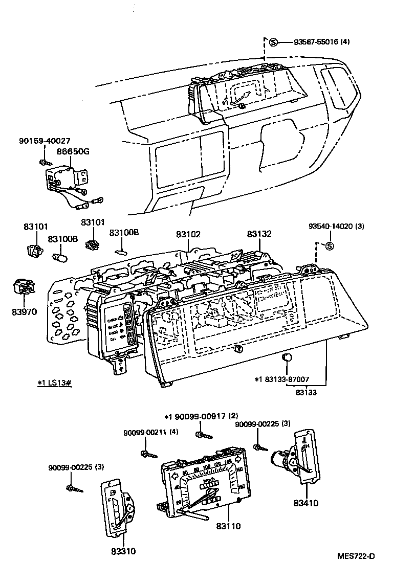 83132-30241 CASE, COMBINATION METER product image